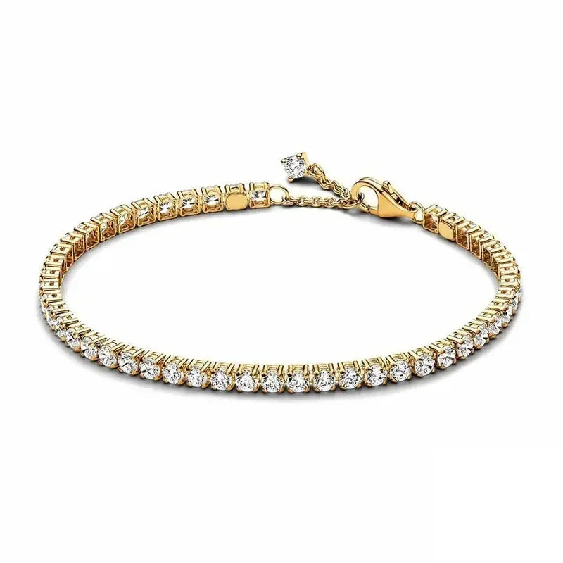 Hot selling 925 Sterling Silver Exquisite Stars Heart-shaped All Zircon Tennis Bracelet Luxurious Charm Bracelet Surprise Gifts