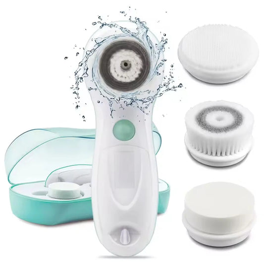 Lady Face Skin Beauty Electric Brush Facial Cleanser Waterproof Rotating Manual Operation Ionic for Household Outdoor