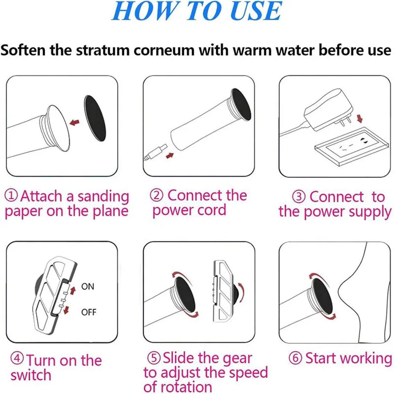 Professional Pedicure Tool Electric Foot Callus Remover File Foot Grinder Dead Skin Callus Remover Pedicure Machine