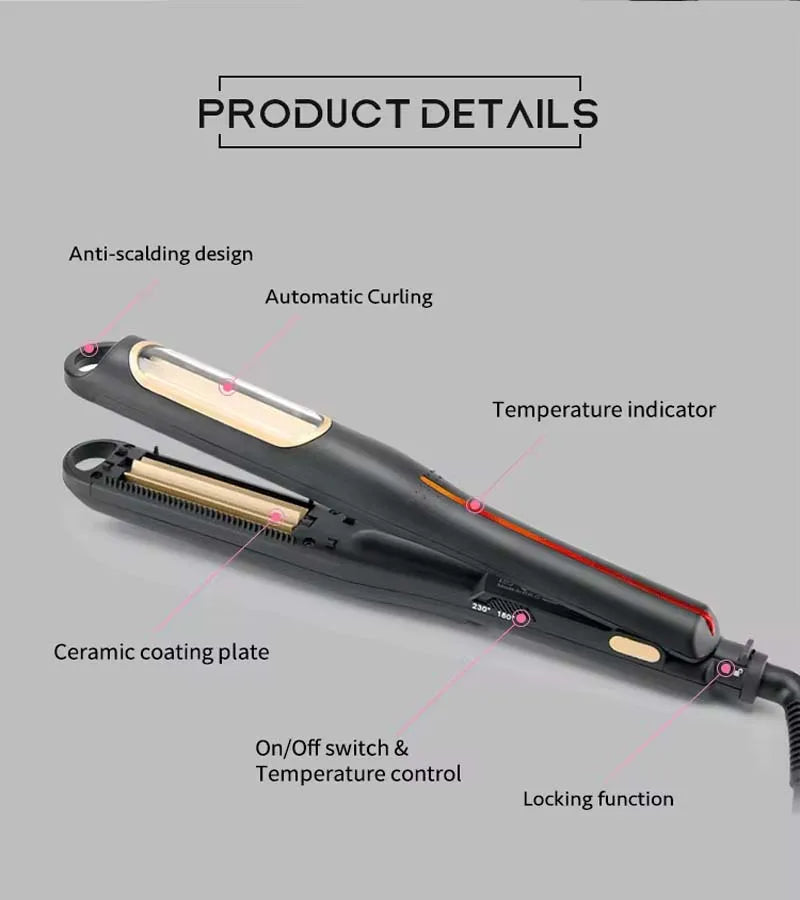 Hair Ceramic Automatic Curling Iron Wave Hair Crimper Automatic Rotating Electric Hair Crimper Styling Tools