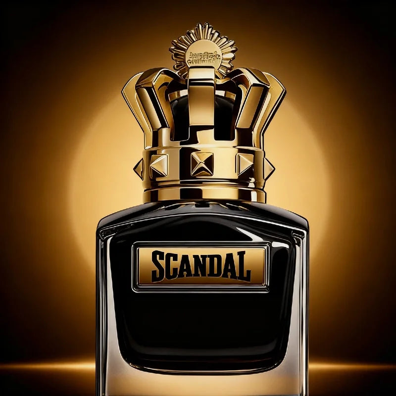 Scandal Men's Eau De Parfum Long Lasting Woody Fragrance with Vetiver Tonka Leather&Sandalwood for Elegant Appeal Parfums Homme