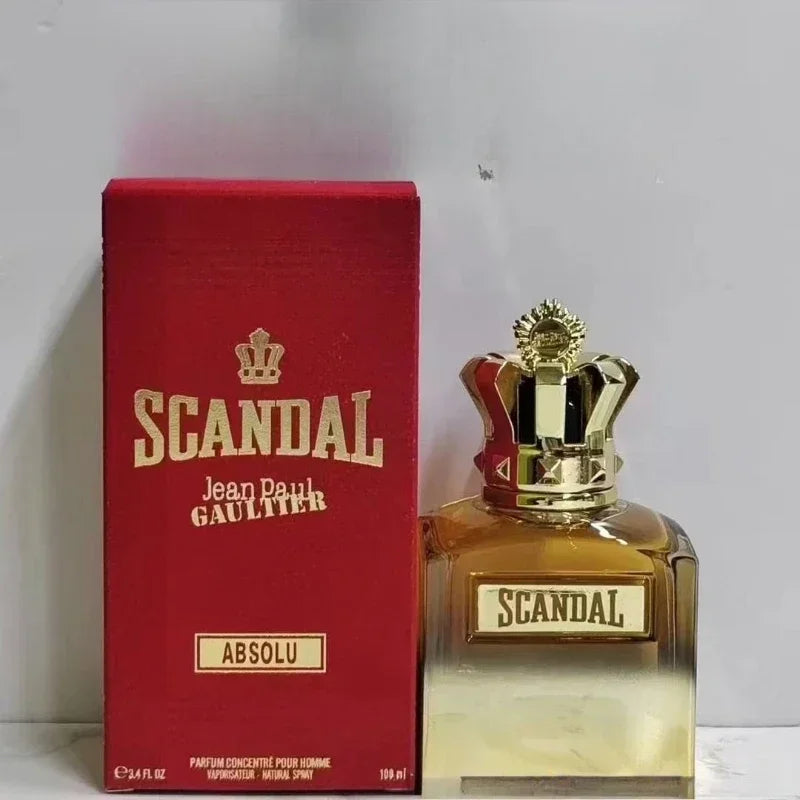Scandal Men's Eau De Parfum Long Lasting Woody Fragrance with Vetiver Tonka Leather&Sandalwood for Elegant Appeal Parfums Homme