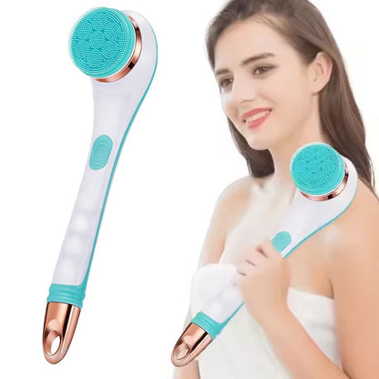 Multi-Function Long Handle Electric Silicone Soft Cleaning Home Use Massage Body Bath Brush