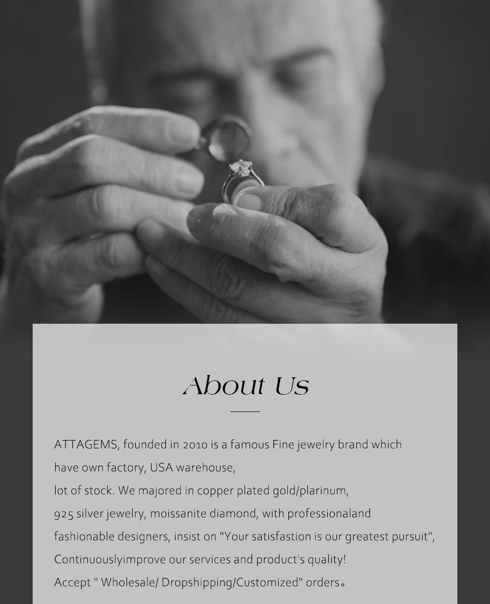 ATTAGEMS Full Moissanite Luxury Bracelet D VVS1 For Women Real S925 Sterling Silver Gold Plated Lucky Engagement Wedding Jewelry