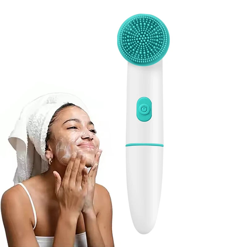 Acne Pore Blackhead Silicone Cleaner Electric Face Cleansing Brush for Facial Skin Care Wash Beauty & Personal Care Product