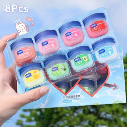 4/6/8pcs Fruit Series Lip Balm Set Set Moisturizing Refreshing Non-sticky Anti-Cracked Lip Mask Vaseline for Lips Makeup