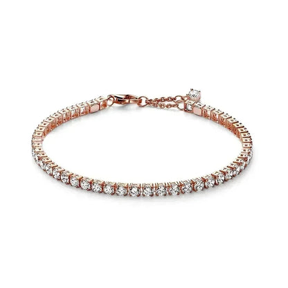 Hot selling 925 Sterling Silver Exquisite Stars Heart-shaped All Zircon Tennis Bracelet Luxurious Charm Bracelet Surprise Gifts