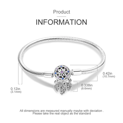 Bracelet Silver 925 Original 17-20CM Star Moon Sun Four Leaf Clover Green Zircon Bracelets Fit DIY Charms Birthday Jewelry Gifts