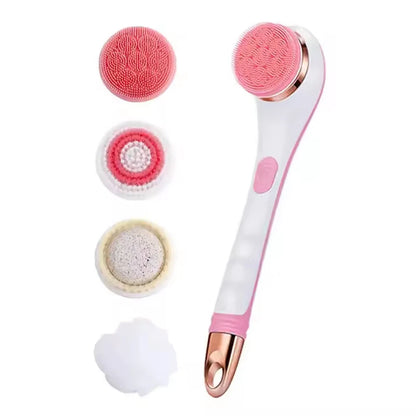 Multi-Function Long Handle Electric Silicone Soft Cleaning Home Use Massage Body Bath Brush