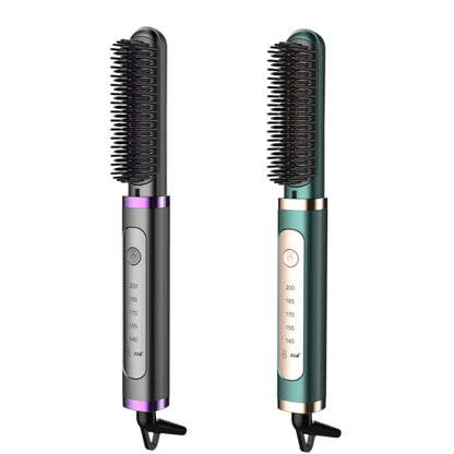 Electric Hair Straightening Brush Fast Heating Hot Comb Brush Negative Ion Hair Straightening Comb