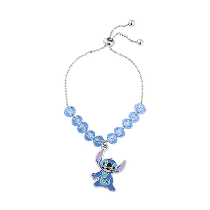 Disney Marvel Movie Peripheral Jewelry Winnie the Pooh Bear The Little Mermaid Moana Stitch Charm Bracelets For Women Girl Gift