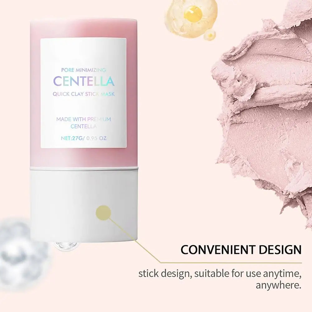Centella Clay Stick Mask Pore Minimizing Quick Moisturizing Soothing Facial Brightening Face Mask Skin Care 27g