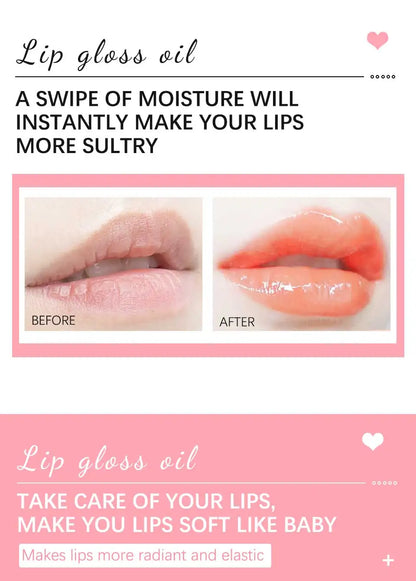 6ml Crystal Jelly Lip Oil Moisturizing Plumping Safety Lip Gloss Sexy Plump Hydrating Texture Lip Makeup Lips Care Cosmetics