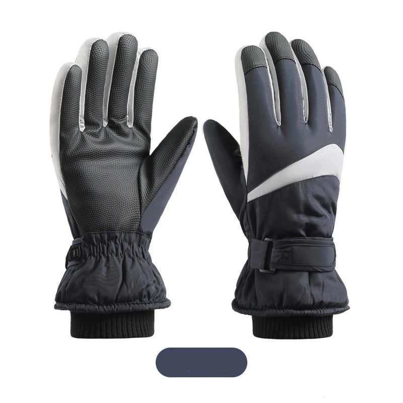 Skiing Gloves Winter Cycling Thick Fleece Warm Gloves Women Men Tick Touch Screen Waterproof Motorcycle Windproof Gloves Fashion