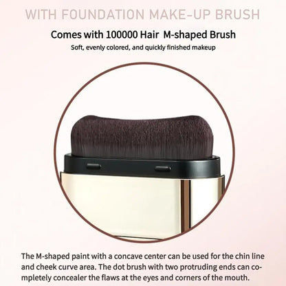 Double Headed Foundation Stick Long Lasting Nourishing Sunscreen Facial Make Up Concealer Oil Control Dark Circles Corrector