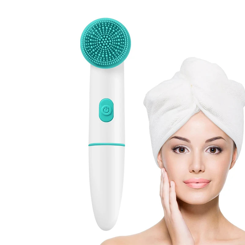 Acne Pore Blackhead Silicone Cleaner Electric Face Cleansing Brush for Facial Skin Care Wash Beauty & Personal Care Product