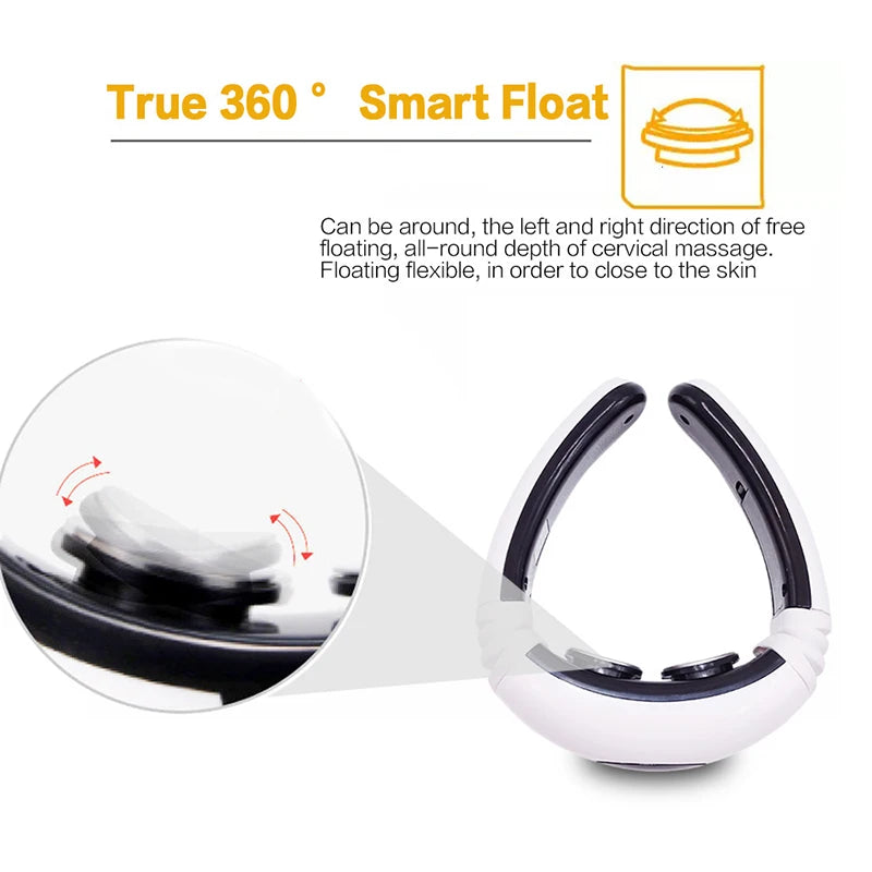 New Fashion Household Electric Pulse Shock Massage Neck Massager Products Intelligent Body Massage Tools