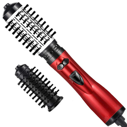 Hair Curler Straightening Brush Ceramic Tourmaline Multi Styler Rotating Hair Dryer With 5 Heat Adjustments for Dry Hair