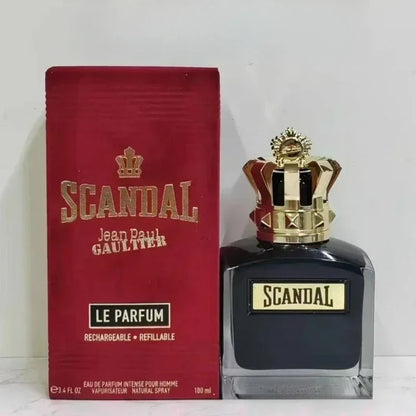 Scandal Men's Eau De Parfum Long Lasting Woody Fragrance with Vetiver Tonka Leather&Sandalwood for Elegant Appeal Parfums Homme