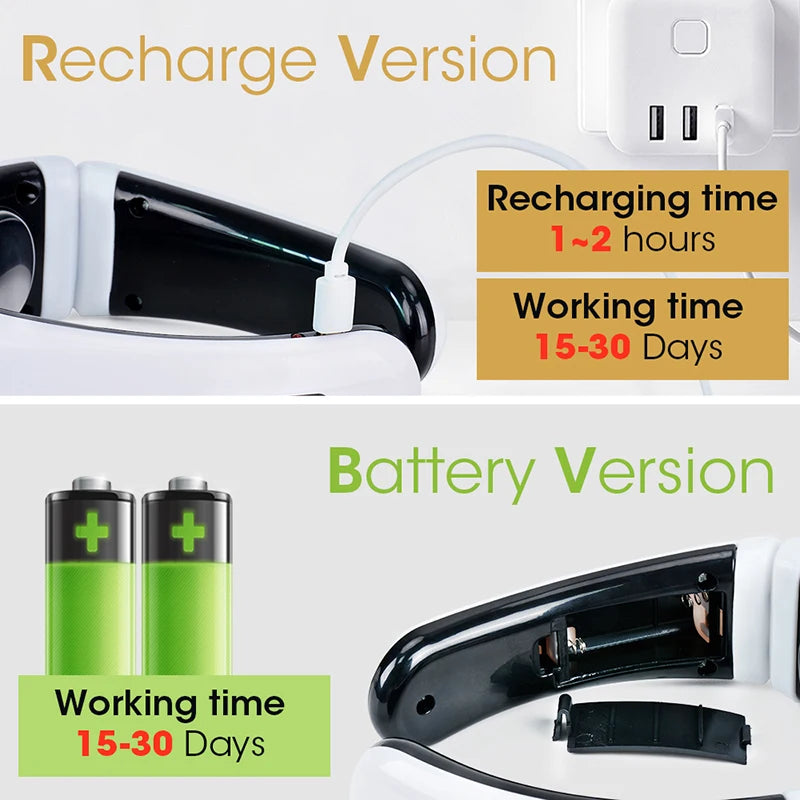 New Fashion Household Electric Pulse Shock Massage Neck Massager Products Intelligent Body Massage Tools