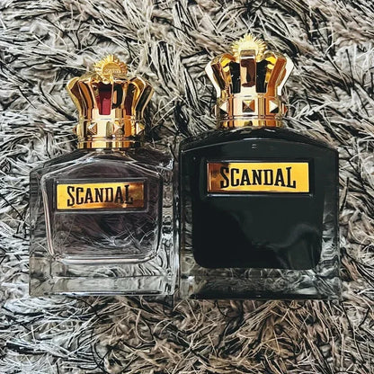 Scandal Men's Eau De Parfum Long Lasting Woody Fragrance with Vetiver Tonka Leather&Sandalwood for Elegant Appeal Parfums Homme