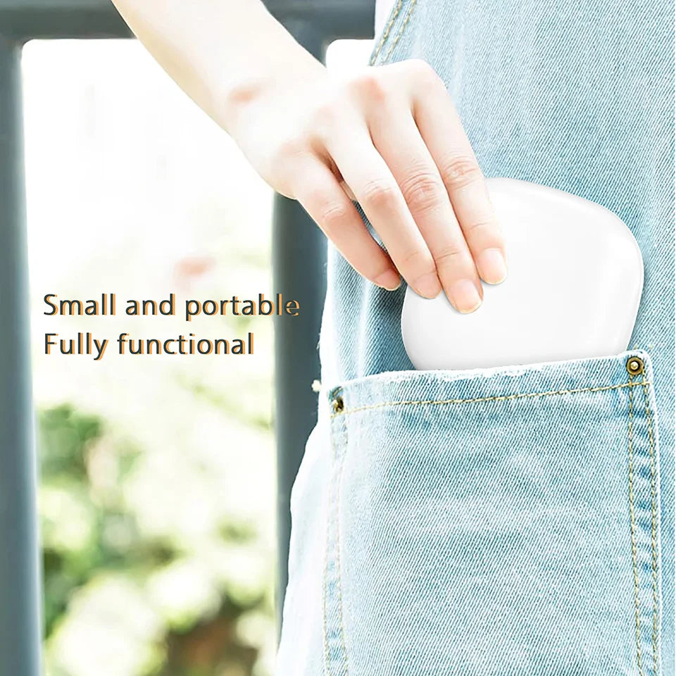 Mini Compact Foldable Pocket Hand Led Makeup Mirror With Led Light 5x/10x Magnification Rechargeable And Small