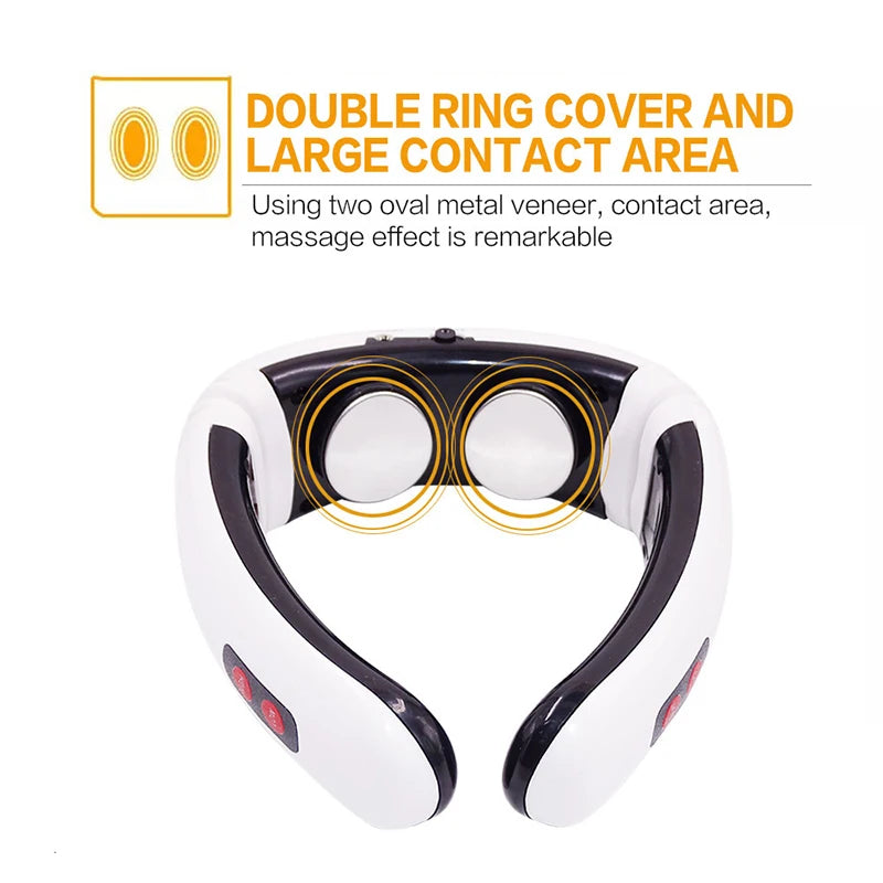 New Fashion Household Electric Pulse Shock Massage Neck Massager Products Intelligent Body Massage Tools