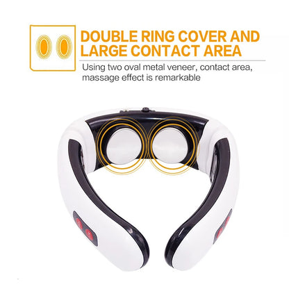 New Fashion Household Electric Pulse Shock Massage Neck Massager Products Intelligent Body Massage Tools