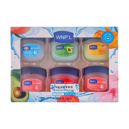 4/6/8pcs Fruit Series Lip Balm Set Set Moisturizing Refreshing Non-sticky Anti-Cracked Lip Mask Vaseline for Lips Makeup