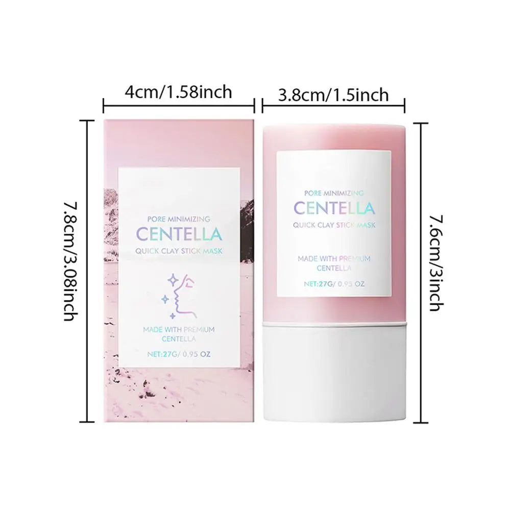 Centella Clay Stick Mask Pore Minimizing Quick Moisturizing Soothing Facial Brightening Face Mask Skin Care 27g