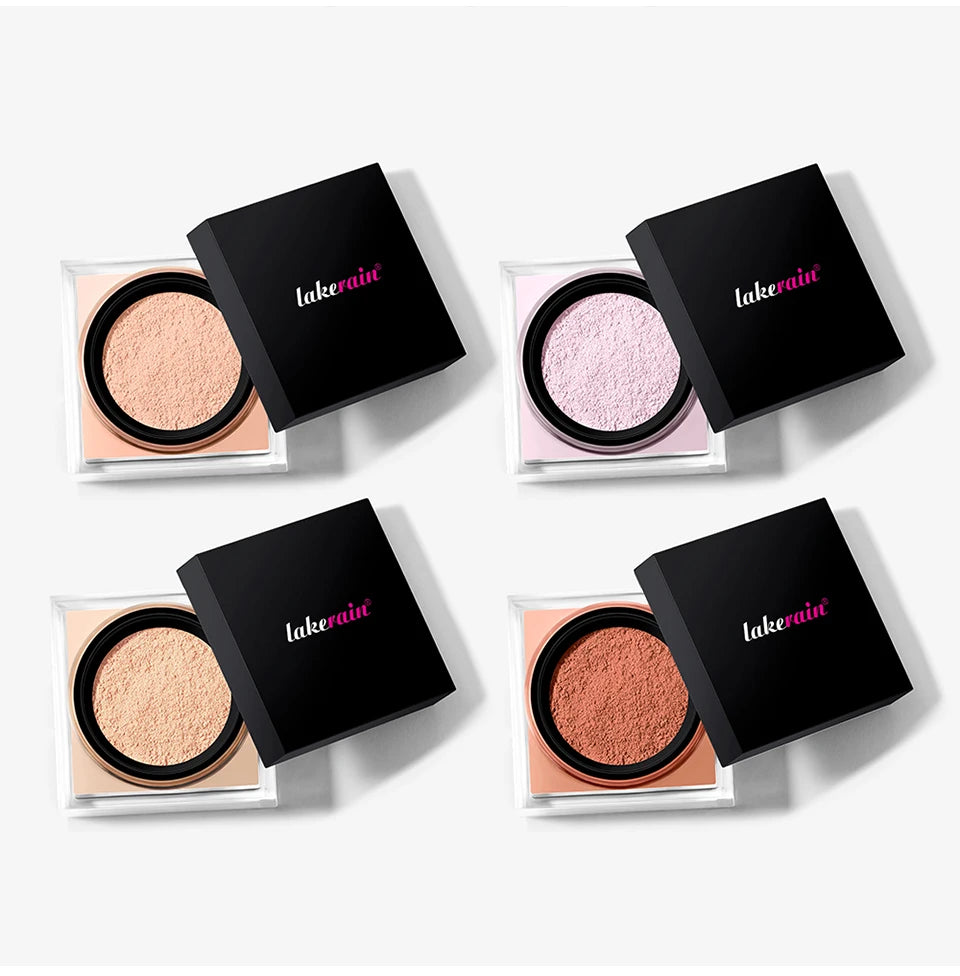 Loose Baking&Setting Powder Long Lasting Oil Control Natural Face Matte Waterproof BrighTening Loose Powder Makeup Cosmetics