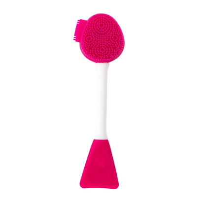 Facial Cleaning Silicone Brush Facial Mask Applicator Skincare Accessories Silicone Body Scrubbers 2in1 Spa Facial Wash Brushes