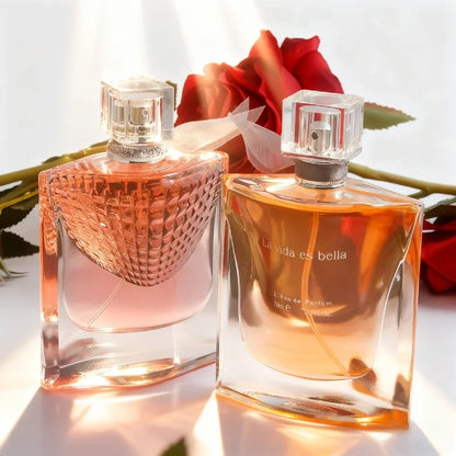 75ML Love Rose Perfume for Woman, Floral Scented Long Lasting Parfum with Atomizer, Sexy Lady Fragrance Cologne & Female Perfume