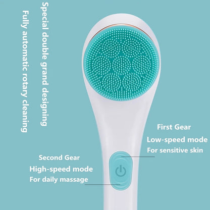 Multi-Function Long Handle Electric Silicone Soft Cleaning Home Use Massage Body Bath Brush