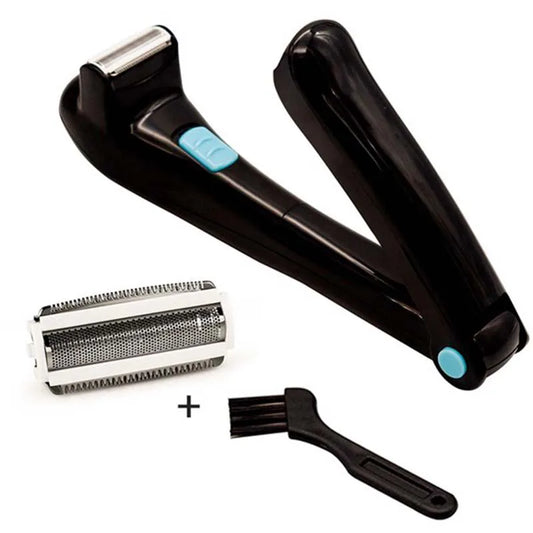 Portable Back Shaver for Men Body Razor Hair Trimmer Foldable Long Handle Groomer Hair Removal