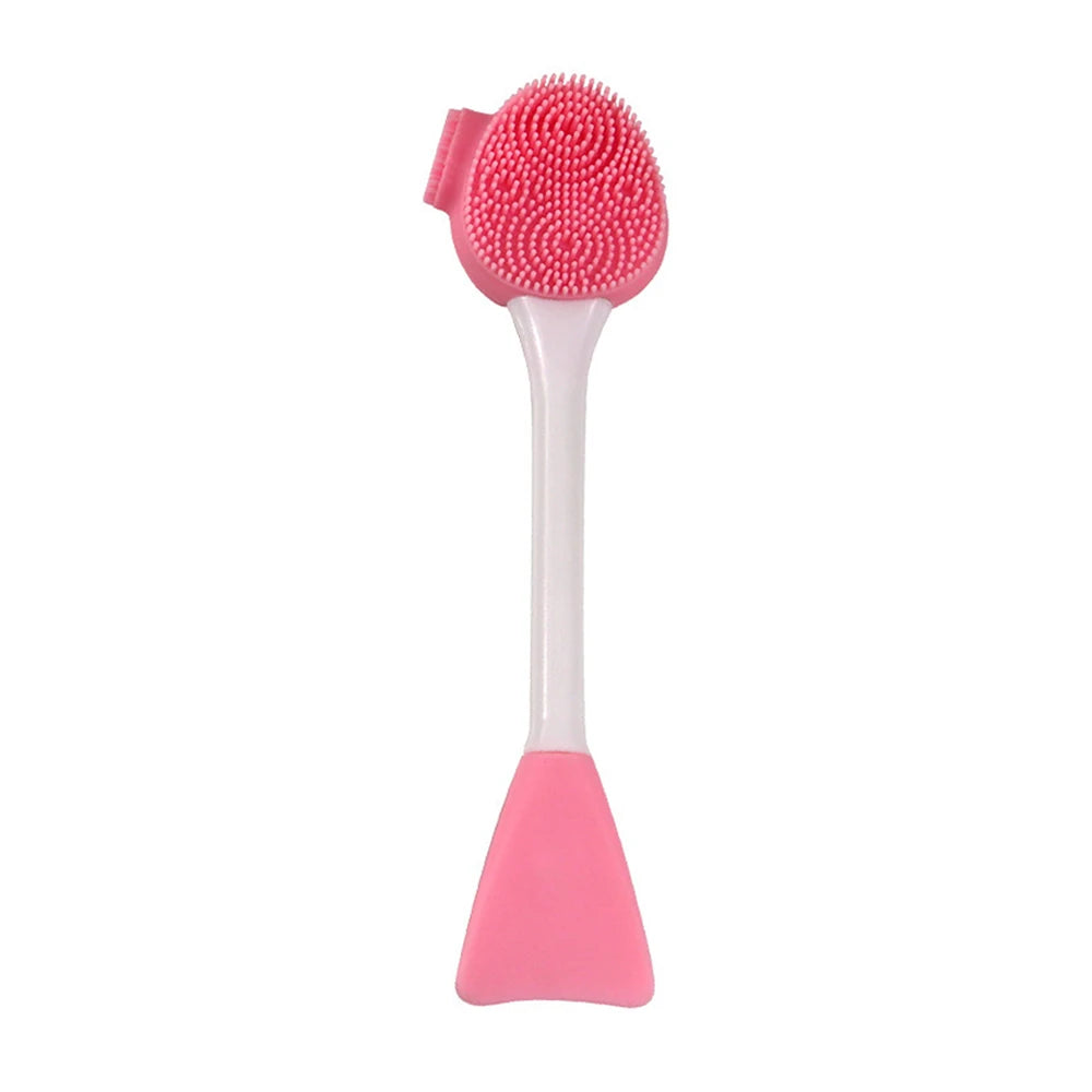 Facial Cleaning Silicone Brush Facial Mask Applicator Skincare Accessories Silicone Body Scrubbers 2in1 Spa Facial Wash Brushes