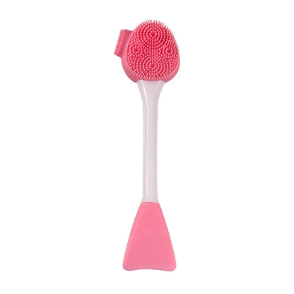 Facial Cleaning Silicone Brush Facial Mask Applicator Skincare Accessories Silicone Body Scrubbers 2in1 Spa Facial Wash Brushes