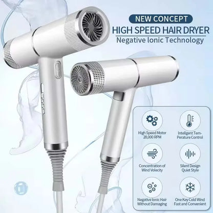 Professional Negative Ions Powerful Fast Dry Low Noise Blow Hair Dryer portable Dryer Hair Tools