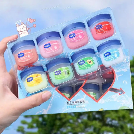 4/6/8pcs Fruit Series Lip Balm Set Set Moisturizing Refreshing Non-sticky Anti-Cracked Lip Mask Vaseline for Lips Makeup