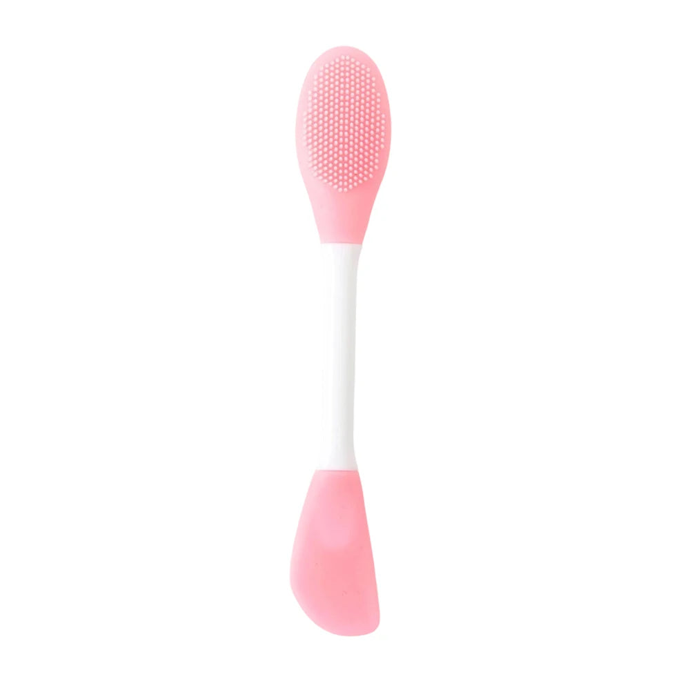 Facial Cleaning Silicone Brush Facial Mask Applicator Skincare Accessories Silicone Body Scrubbers 2in1 Spa Facial Wash Brushes