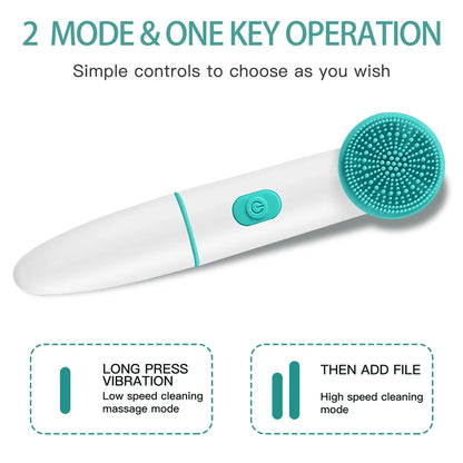 Acne Pore Blackhead Silicone Cleaner Electric Face Cleansing Brush for Facial Skin Care Wash Beauty & Personal Care Product